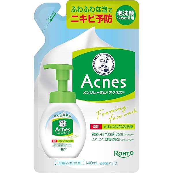 Amazon | アクネス 薬用ふわふわな泡洗顔 つめかえ用 140mL